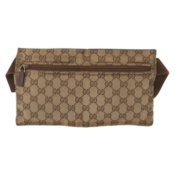 GUCCI GG Canvas Waist bag Beige Silver 28566 Auth 151457 - 0