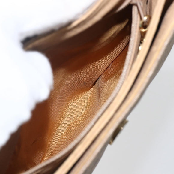 GUCCI Micro GG Supreme Shoulder Bag PVC Beige Gold 007 49 5548 Auth 151458