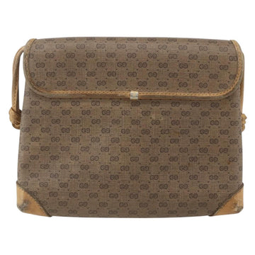 GUCCI Micro GG Supreme Shoulder Bag PVC Beige Gold 007 49 5548 Auth 151458 - 0