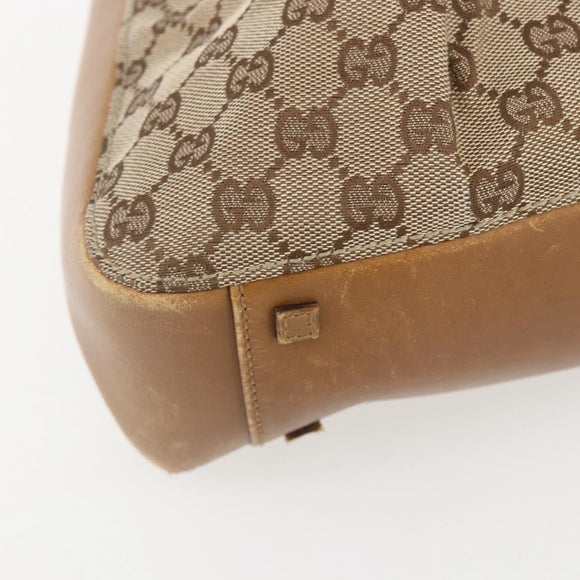 GUCCI GG Canvas Tote Bag Beige 94898 Auth 151459