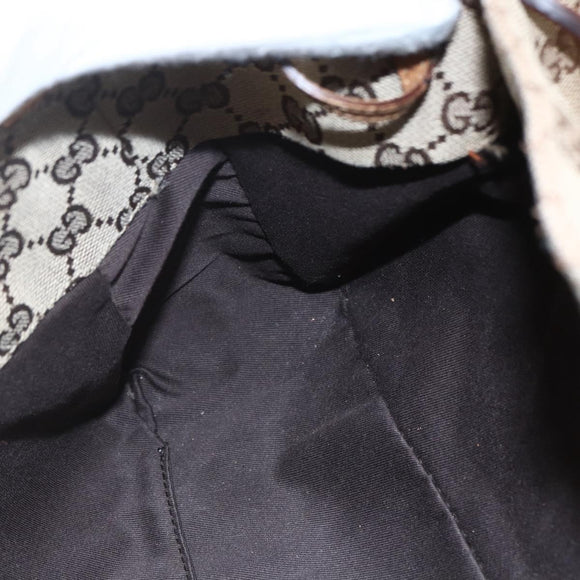 GUCCI GG Canvas Tote Bag Beige 94898 Auth 151459