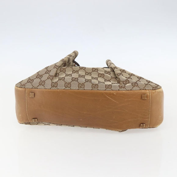 GUCCI GG Canvas Tote Bag Beige 94898 Auth 151459