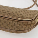 GUCCI Micro GG Supreme Shoulder Bag Beige Gold Auth 151460-12