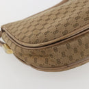 GUCCI Micro GG Supreme Shoulder Bag Beige Gold Auth 151460-13