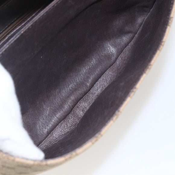 GUCCI Micro GG Supreme Shoulder Bag Beige Gold Auth 151460