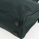 PRADA Hand Bag Nylon Green Silver Auth 151461-8