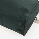 PRADA Hand Bag Nylon Green Silver Auth 151461-16
