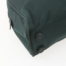 PRADA Hand Bag Nylon Green Silver Auth 151461-17