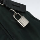 PRADA Hand Bag Nylon Green Silver Auth 151461-18