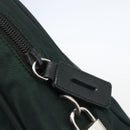 PRADA Hand Bag Nylon Green Silver Auth 151461-9