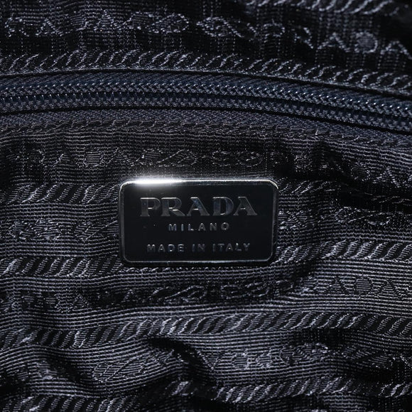PRADA Hand Bag Nylon Green Silver Auth 151461