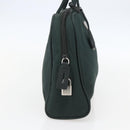 PRADA Hand Bag Nylon Green Silver Auth 151461-3