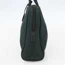 PRADA Hand Bag Nylon Green Silver Auth 151461-4