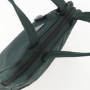 PRADA Hand Bag Nylon Green Silver Auth 151461-6