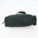 PRADA Hand Bag Nylon Green Silver Auth 151461-5