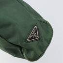 PRADA Hand Bag Nylon Green Silver Auth 151462-17