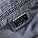 PRADA Hand Bag Nylon Green Silver Auth 151462-18