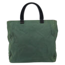 PRADA Hand Bag Nylon Green Silver Auth 151462-13