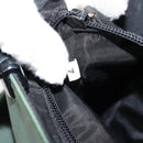 PRADA Hand Bag Nylon Green Silver Auth 151462-12