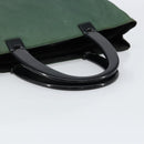 PRADA Hand Bag Nylon Green Silver Auth 151462-7