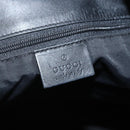 GUCCI GG Canvas Tote Bag Black Silver 31243 Auth 151463-14