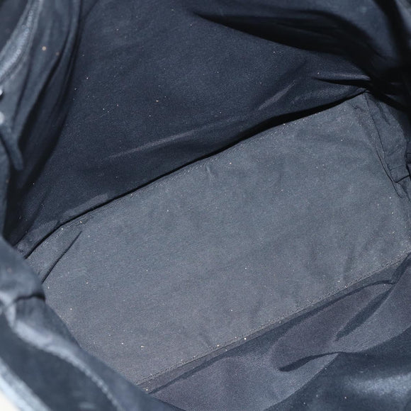 GUCCI GG Canvas Tote Bag Black Silver 31243 Auth 151463