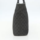 GUCCI GG Canvas Tote Bag Black Silver 31243 Auth 151463-4
