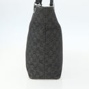 GUCCI GG Canvas Tote Bag Black Silver 31243 Auth 151463-5