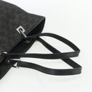 GUCCI GG Canvas Tote Bag Black Silver 31243 Auth 151463-7