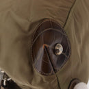 PRADA Shoulder Bag Nylon Beige Silver Auth 151464-14