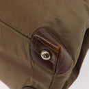 PRADA Shoulder Bag Nylon Beige Silver Auth 151464-15