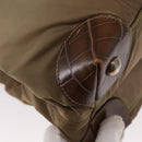 PRADA Shoulder Bag Nylon Beige Silver Auth 151464-16