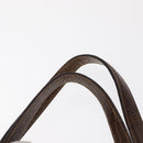 PRADA Shoulder Bag Nylon Beige Silver Auth 151464-8