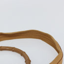 GUCCI Bamboo Shoulder Bag Leather 2way Beige Gold 001 4095 Auth 151465-10