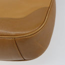 GUCCI Bamboo Shoulder Bag Leather 2way Beige Gold 001 4095 Auth 151465-14