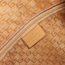 GUCCI Bamboo Shoulder Bag Leather 2way Beige Gold 001 4095 Auth 151465-17
