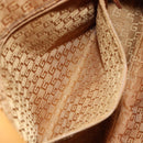 GUCCI Bamboo Shoulder Bag Leather 2way Beige Gold 001 4095 Auth 151465-22