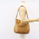 GUCCI Bamboo Shoulder Bag Leather 2way Beige Gold 001 4095 Auth 151465-24