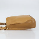 GUCCI Bamboo Shoulder Bag Leather 2way Beige Gold 001 4095 Auth 151465-5