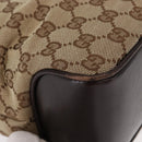 GUCCI GG Canvas Tote Bag Beige Gold 109143 Auth 151466-10