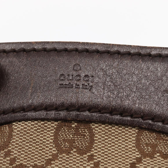 GUCCI GG Canvas Tote Bag Beige Gold 109143 Auth 151466