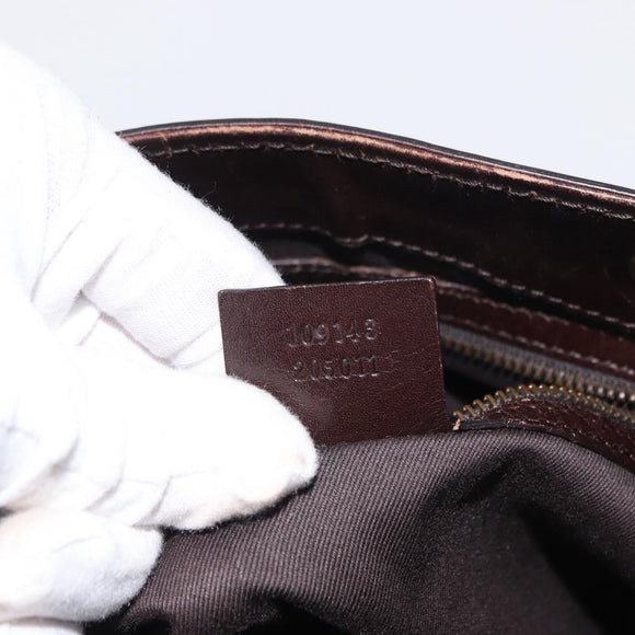 GUCCI GG Canvas Tote Bag Beige Gold 109143 Auth 151466