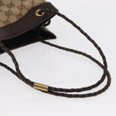 GUCCI GG Canvas Tote Bag Beige Gold 109143 Auth 151466-7