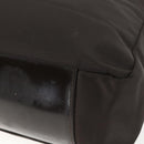 GUCCI Bamboo Shoulder Bag Nylon 2way Brown Silver Auth 151470-17