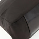 GUCCI Bamboo Shoulder Bag Nylon 2way Brown Silver Auth 151470-18