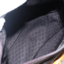 GUCCI Bamboo Shoulder Bag Nylon 2way Brown Silver Auth 151470-11