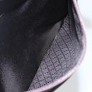 GUCCI Bamboo Shoulder Bag Nylon 2way Brown Silver Auth 151470-23