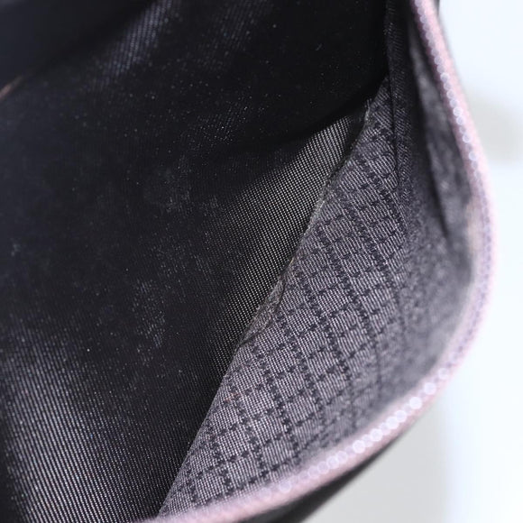 GUCCI Bamboo Shoulder Bag Nylon 2way Brown Silver Auth 151470