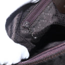 GUCCI Bamboo Shoulder Bag Nylon 2way Brown Silver 000 2404 0509 Auth 151472-18