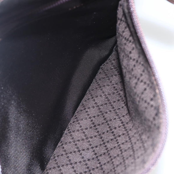 GUCCI Bamboo Shoulder Bag Nylon 2way Brown Silver 000 2404 0509 Auth 151472